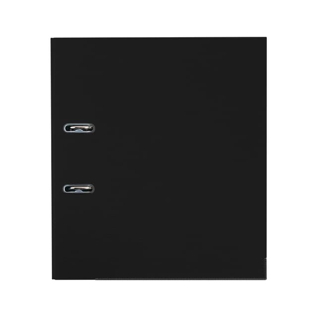 Папка-регистратор с арочным механизмом, Deluxe, Office 2-BK19 (2" BLACK), А4, 50 мм, 1200 мкм. (2 мм.), PVC/PVC, Разборная, чёрный