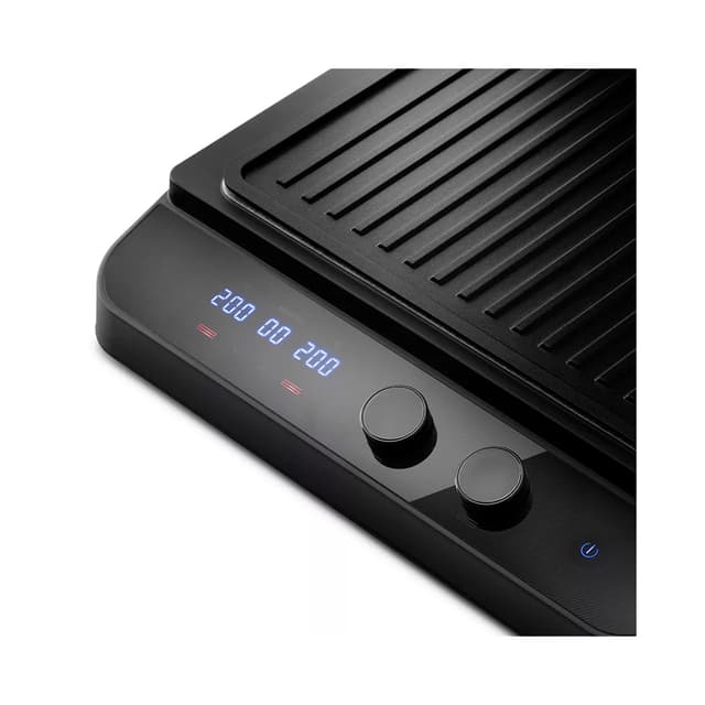 Гриль, Kitfort, КТ-1636, Мощность 1800 Вт, Макс. температура нагрева 230°C, Регулировка t, Размер панелей 27 х 24 см, Индикация нагрева, Индикация включения, Съёмные панели, Стальной