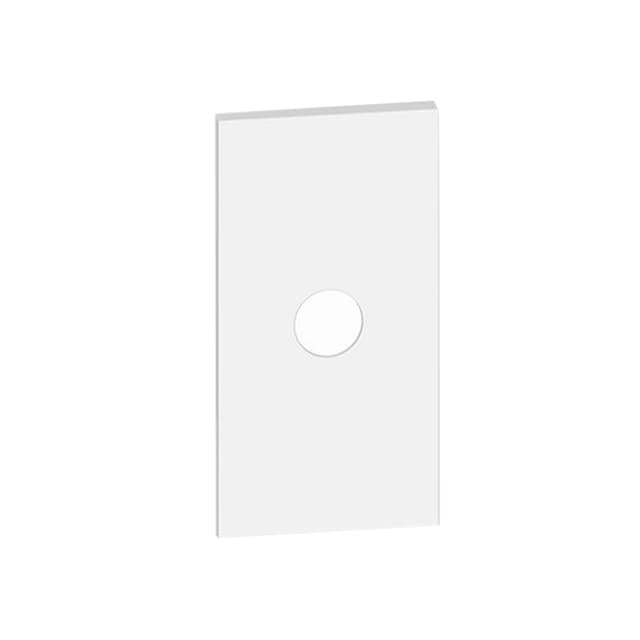 Лицевая панель, Bticino, KW08М2, Living Now для TV розеток и каб. выводов с 1 отверстием 2 модуля белый