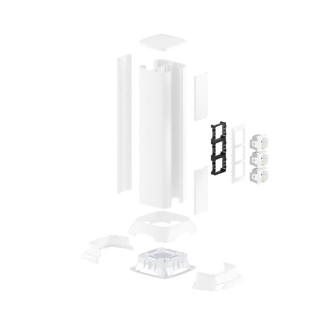 Алюминиевая колонна, DKC, 19552, 0.5м белый