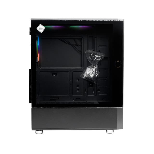 Компьютерный корпус, Huntkey, GX660T, ATX/Micro ATX, USB 1*3.0/2*2.0, HD-Audio+Mic, Кулер 3*12см ARGB, Высота процессорного кулера до 160 мм, Длина VGA до 330мм, 2*3.5"/3*2.5", Слот 7, Толщина 0,5мм, 395x210x486мм, Без Б/П, Чёрный