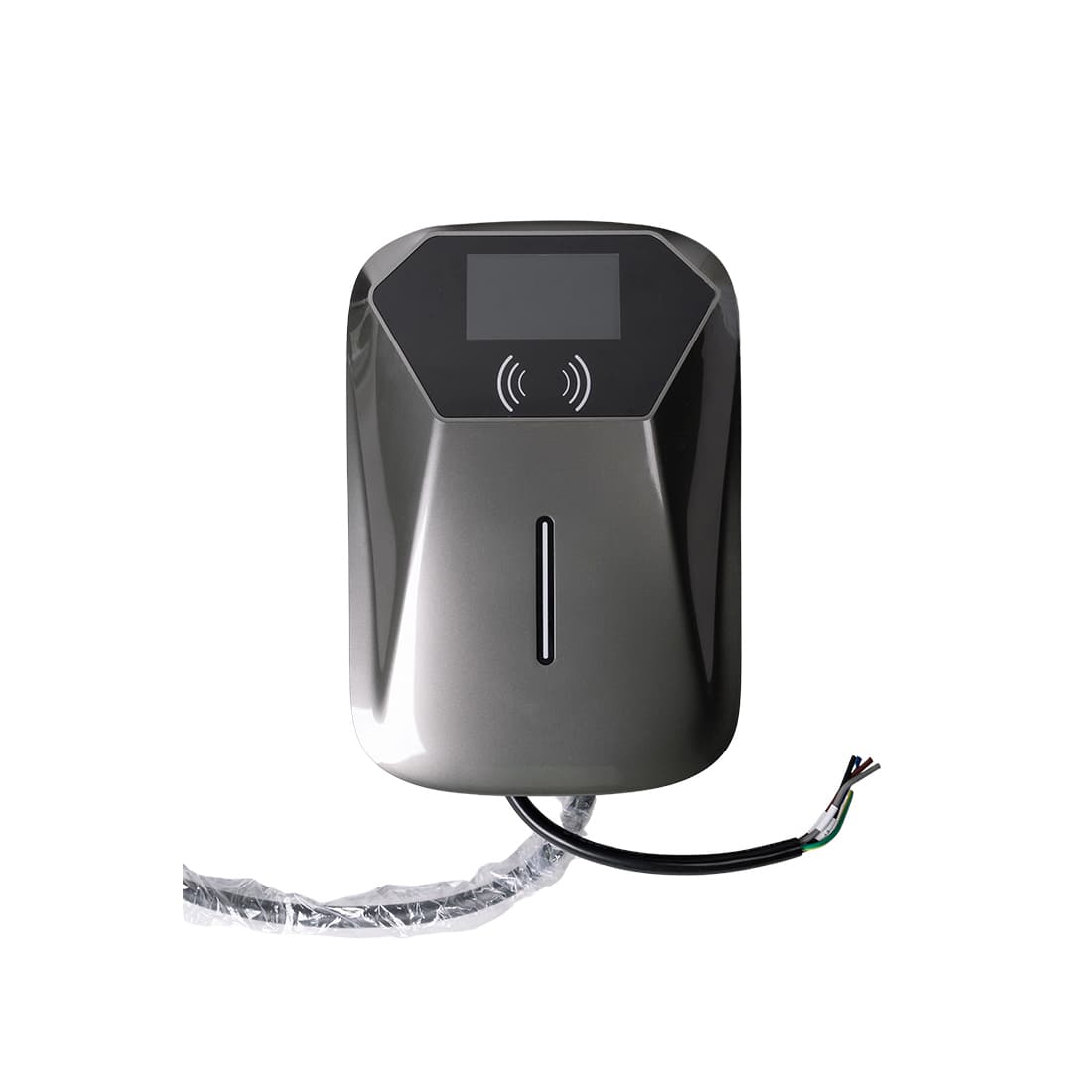 Автомобильная зарядная станция, SVC, AC GB/T - 11кВт , Мощность: 11кВт, Выходное напряжение: 400В, Максимальный ток: 16А, Тип разъема для зарядки: GB/T , Длина кабеля: 5 м, LED- индикаторы, Дисплей 4.3" для контроля параметров в реальном времени, Защита от перегрева, перегрузки, короткого замыкания, Габариты Ш*В*Г: 270*400*190,51(мм), Настенное крепление/крепление на столбе