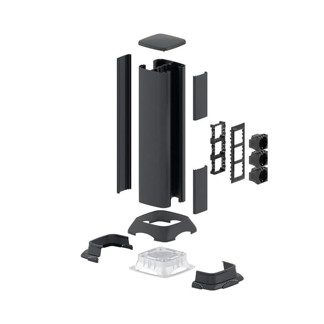 Алюминиевая колонна, DKC, 19553, 0.5м черный