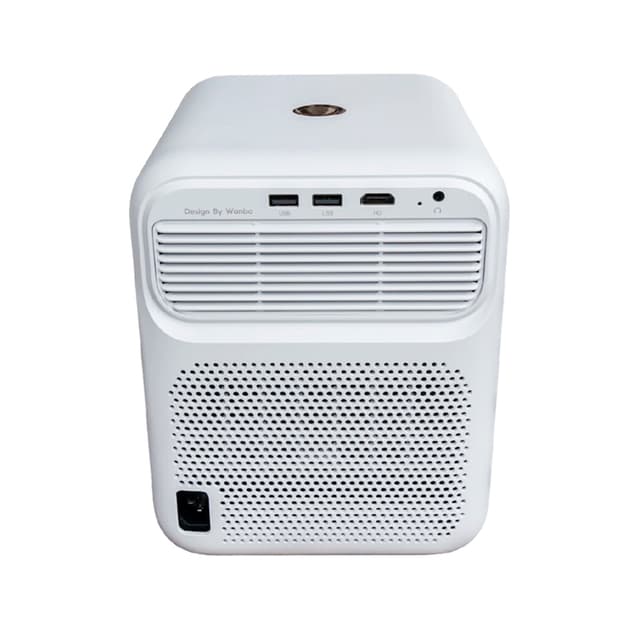 Проектор портативный, Wanbo, Mozart 1, LCD, 1080p, 900 ANSI lm, 3000:1, Android 9.0, Auto Focus, 20000 часов, 2+32G, Wi-Fi 6, Bluetooth 5.0, HDMI*1, USB*2, 3.5mm, DC*1, 8W*2, белый