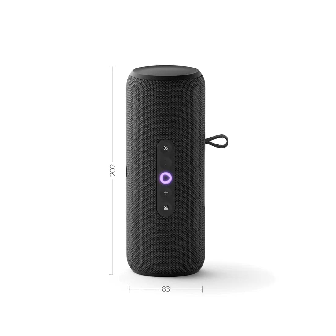 Портативная умная колонка, Яндекс, YNDX-00030BLK, Яндекс Станция Стрит с Алисой, 30 Вт, 3 микрофона, 80 - 20 000 Гц, Wi-Fi (2,4–5 ГГц), Bluetooth 5.0, Черный