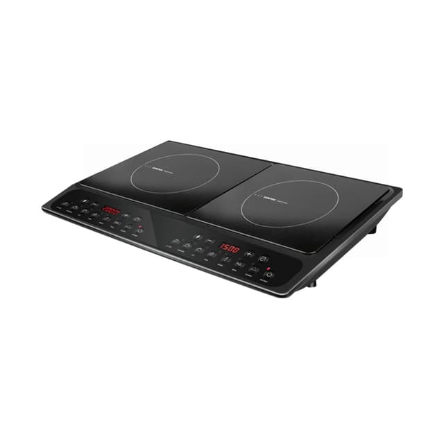 Индукционная плита, Centek, CT-1514, 3500Вт, 2 конфорки, 8 наст мощ-ти, 7 программ, Таймер, LED, Черный