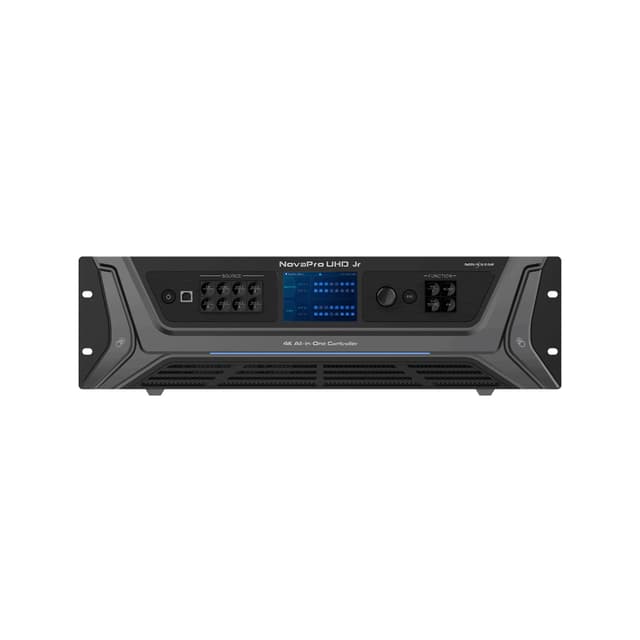 Контроллер, NovaStar, NovaPro UHDJr, dvi x4 IN, 12g-sdi IN, dp 1.2 IN, dp1.2 x1 IN, hdmi 2.0 x1, ethernet x16, opt 1-4 x4, hdmi 2.0 loop x1, 12g-sdi loop x1,