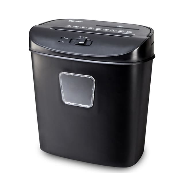 Уничтожитель бумаг, COMIX, S273, A4, Подача: 10 лист., Уничтожение CD/кредитных карт, Уровень секретности - 3, Скорость - 2,5 м/мин (34 мм/сек), Ёмкость корзины 17 л., 72db, Перекрёстная резка, Чёрный