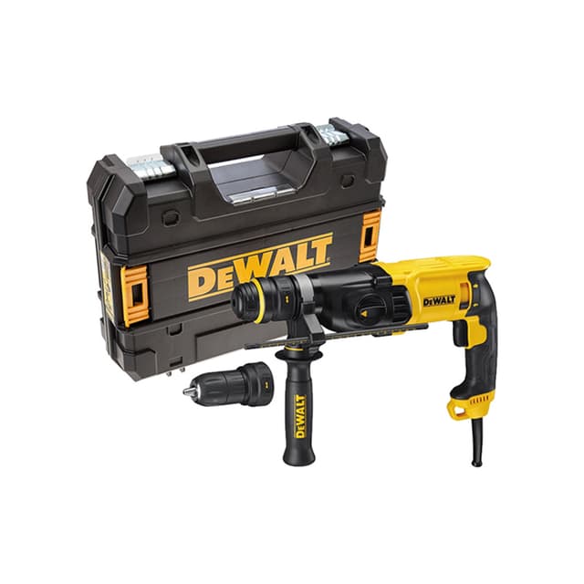 Перфоратор, DeWALT, D25134K-QS, SDS Plus, 26мм, 800Вт, в чемодане TSTAK, 0-2.9Дж, 3 режима + БЗП патрон