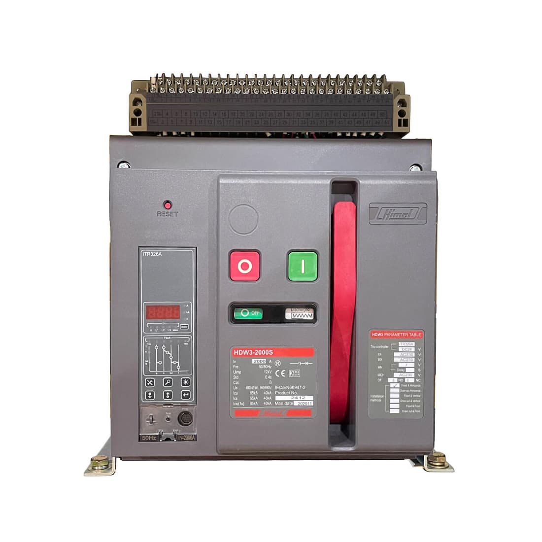 Воздушный автоматический выключатель, Himel, HDW363M503DHNN56H, HDW3 6300AF 5000A