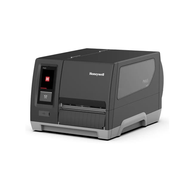 Промышленный принтер этикеток, Honeywell, PM65A10000000200, термотрансферный, 203 dpi, ширина печати 6", сенсорный дисплей, сенсорный дисплей, интерфейсы Ethernet, Serial, USB, Bluetooth Low Power, стандартный ролик, втулка 3", без кабеля питания, чёрный
