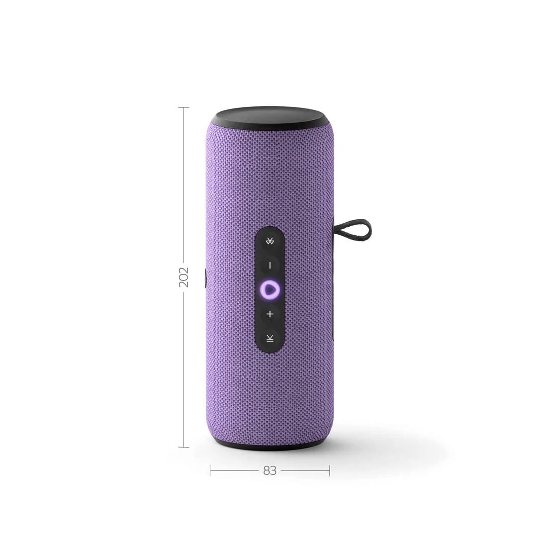 Портативная умная колонка, Яндекс, YNDX-00030VIO, Яндекс Станция Стрит с Алисой, 30 Вт, 3 микрофона, 80 - 20 000 Гц, Wi-Fi (2,4–5 ГГц), Bluetooth 5.0, Фиолетовый