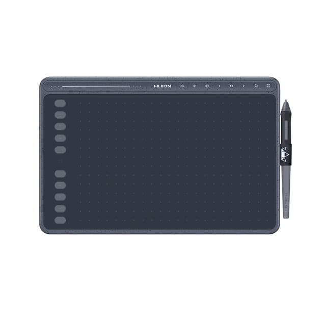 Графический планшет, Huion, HS611, Разрешение 5080 lpi, Чувствительность к нажатию 8192, Интерфейс USB-С, Рабочая область 258,4*161,5 мм. (10,1"x6,35"), Серый