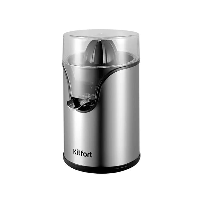 Соковыжималка цитрусовая, Kitfort, КТ-1119, Максимальная мощность 1000 Вт, Система капля-стоп, Длина электрошнура 1.2 м, Цвет Серый