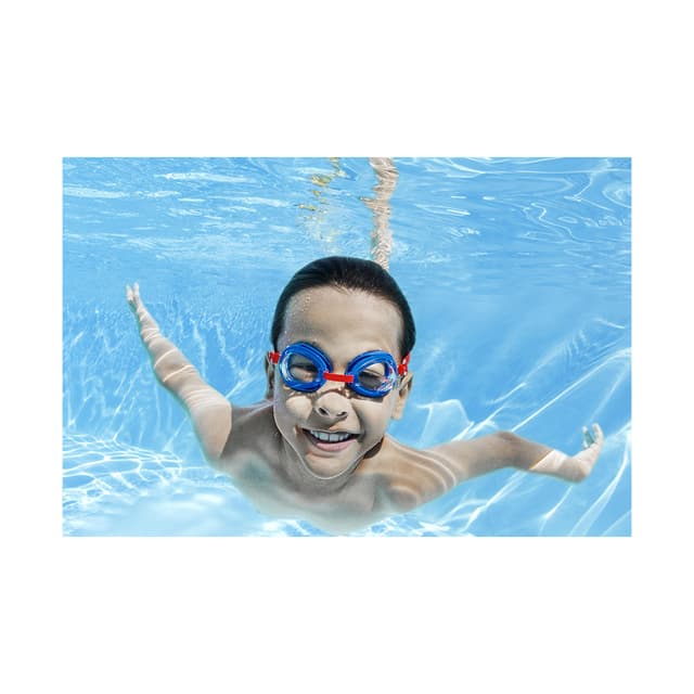 Очки для плавания Essential, BESTWAY, 98019, Пластик, 3+, Spiderman, Красно-синие, Блистер