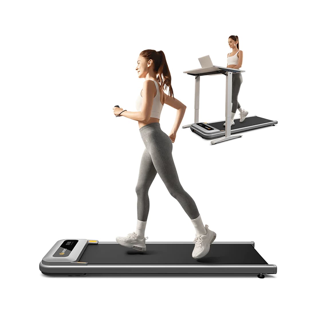 Домашняя дорожка для ходьбы, Xiaomi, UREVO Treadmill U1, New version, 6975165000483, Нагрузка до 120кг, скорость от 1 км/ч до 6 км/ч, 220В, Мощность 560W, 3 режима, Пульт дистанционного управления, Алюминиевый сплав, Древесноволокнистая плита высокой плотности, Серый