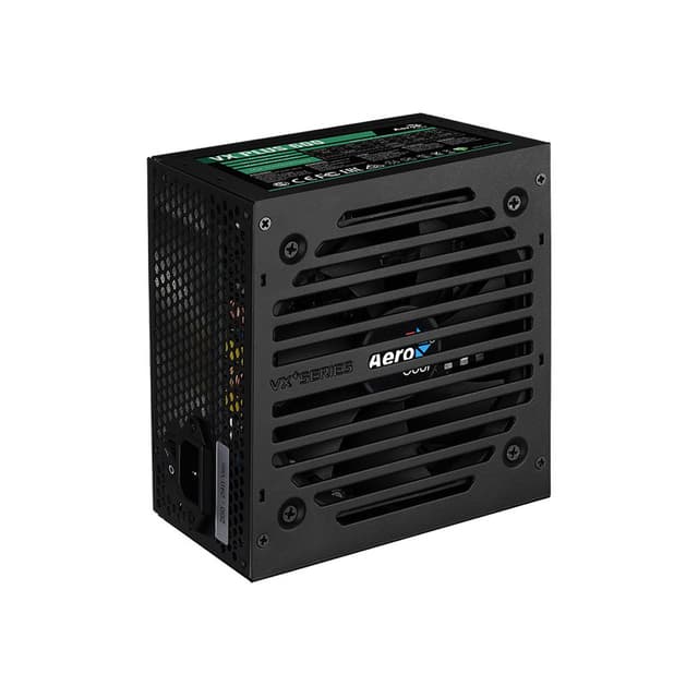 Блок питания, Aerocool, VX PLUS Stealth 600, 600W, ATX, None-PFC, 20+4pin, 4+4pin, 4*Sata, 3*Molex, 1*FDD, 2*PCI-E 6+2pin, Вентилятор 12см, Кабель питания, Чёрный