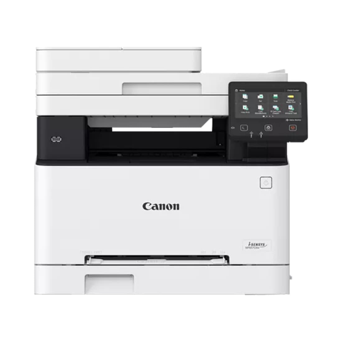 Цветное МФУ, Canon, i-SENSYS MF655CDW, 5158C004AA, Лазерное, A4, 21 стр./мин., Подача 251 лист, Односторонний автоподатчик документов, Сенсорный дисплей 5", 800 МГц CPU, 1 ГБ RAM, USB 2.0, Ethernet 10/100/1000, Wi-Fi