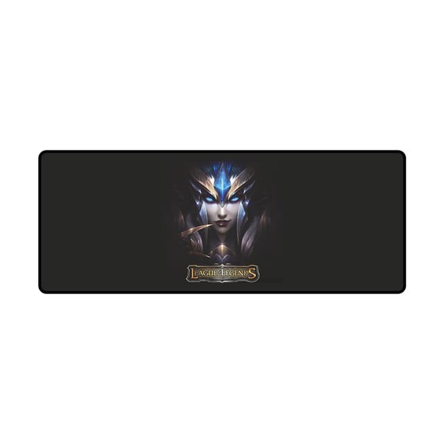 Коврик для компьютерной мыши, XG, League Legends, 295 x 770 x 4mm Резиновая основа, Тканевая поверхность, Склеивание, Гладкая поверхность, Чёрный