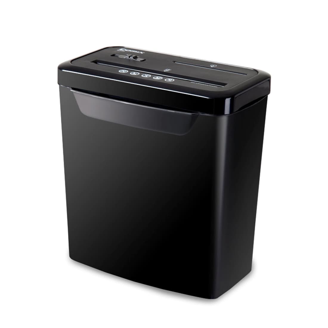 Уничтожитель бумаг, COMIX, S340, A4, Подача: 8 лист., Уничтожение CD/кредитных карт, Уровень секретности - 3, Скорость - 2,2 м/мин (34 мм/сек), Ёмкость корзины 13 л., Перекрёстная резка, Чёрный