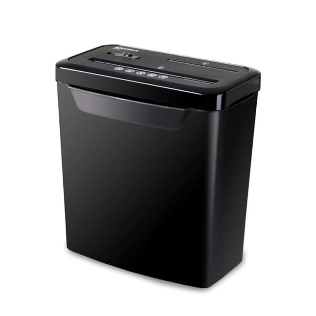 Уничтожитель бумаг, COMIX, S340, A4, Подача: 8 лист., Уничтожение CD/кредитных карт, Уровень секретности - 3, Скорость - 2,2 м/мин (34 мм/сек), Ёмкость корзины 13 л., Перекрёстная резка, Чёрный