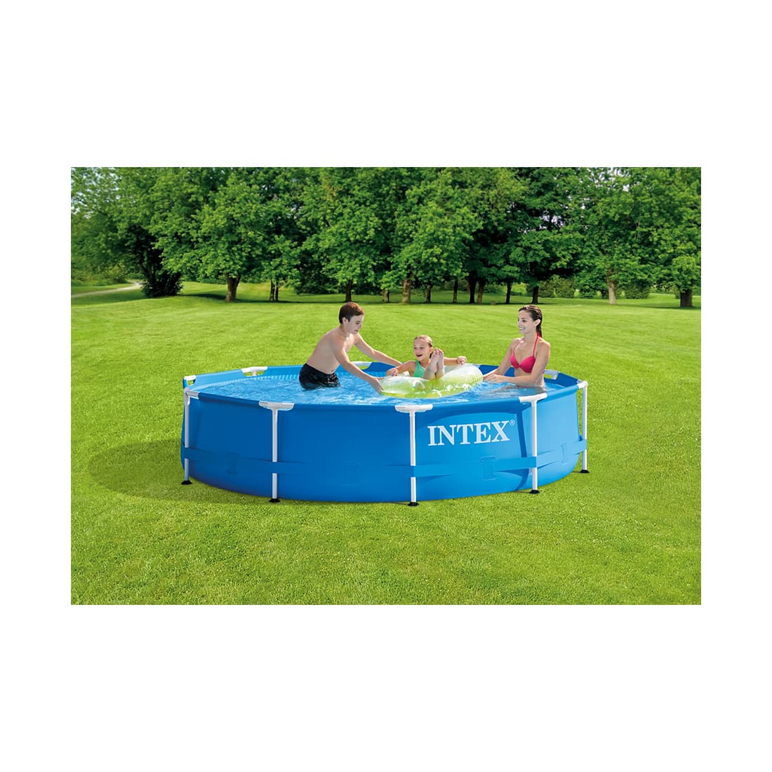 Каркасный бассейн Metal Frame 305 х 76 см, INTEX, 28200NP, Винил, 4485 л., Стальной каркас, Синий, Цветная коробка