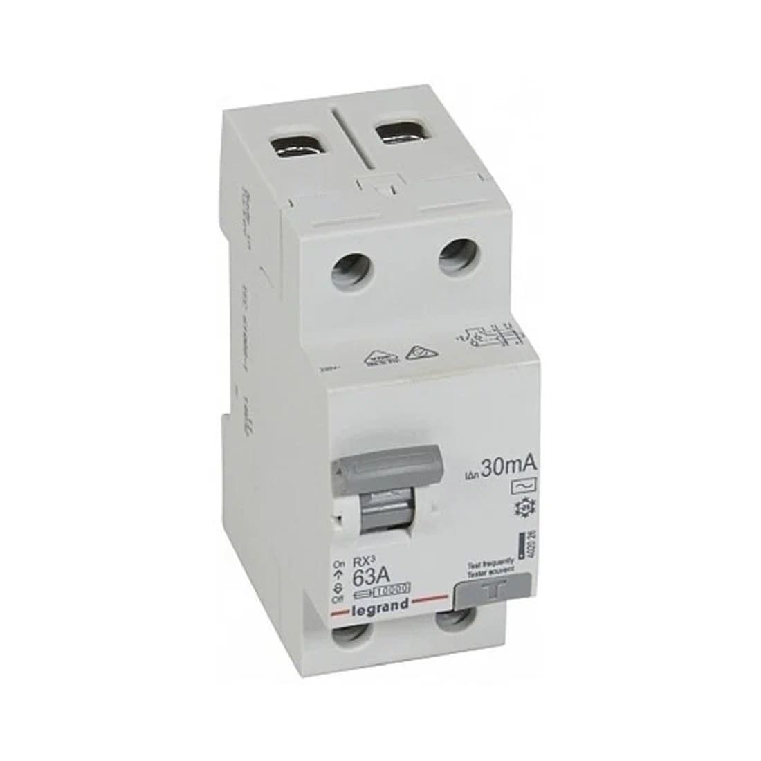 ВДТ, Legrand, 402026, 2П 63А АC RX3 30мA