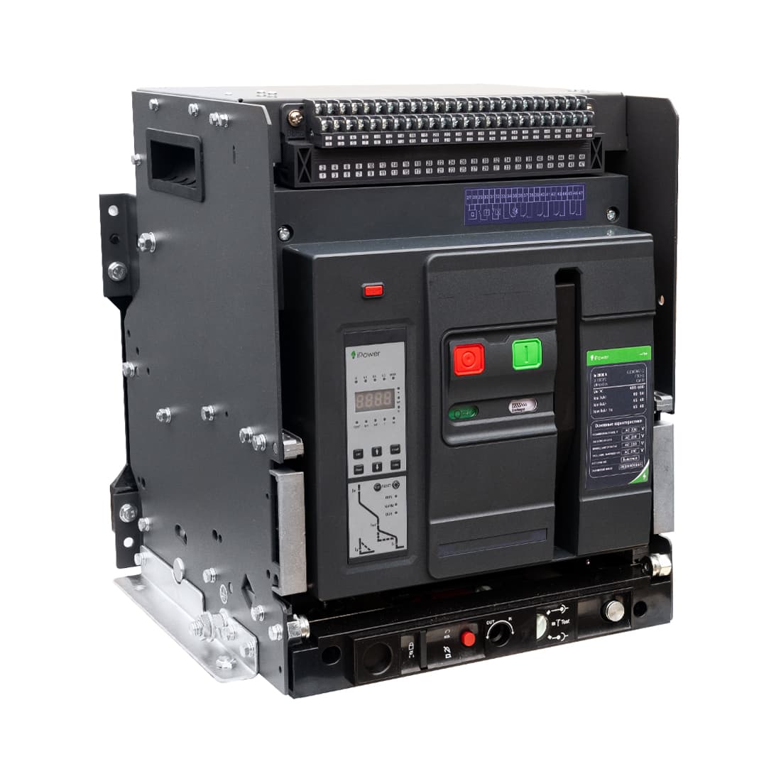 Воздушный автоматический выключатель, iPower, ACB 2000/1250А выкатной, 3Р АС 220В