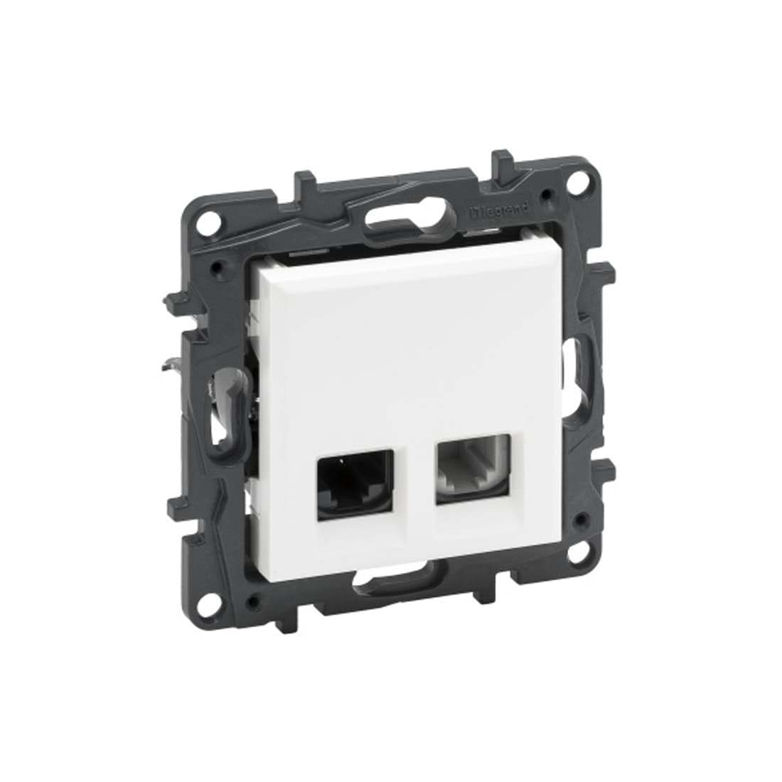Информационная розетка одинарная, Legrand Niloe Step, 863156, RJ11+RJ45 Кат.6e UTP Белый