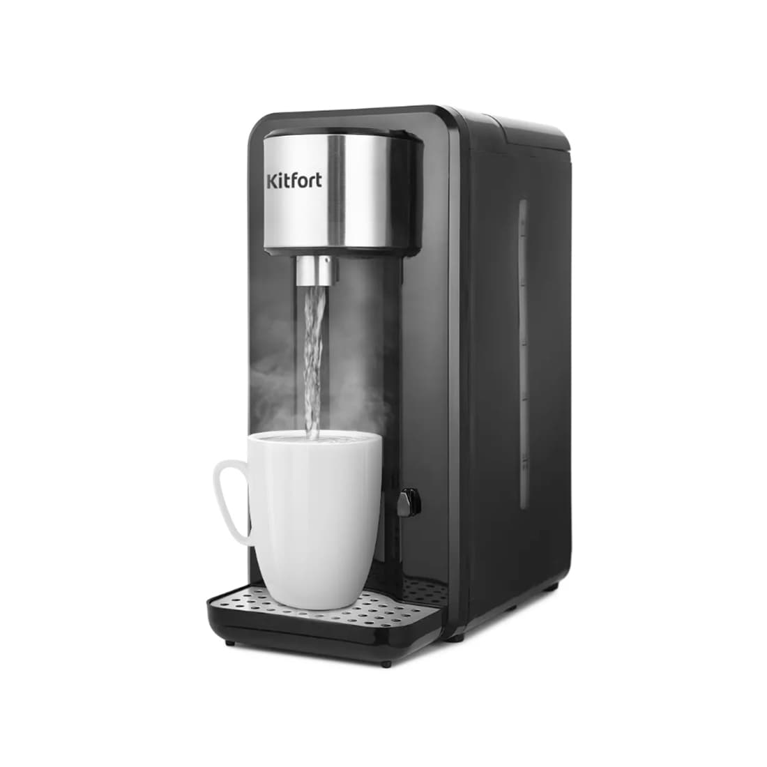 Термопот, Kitfort, КТ-2504, Объем 2.5 л, Мощность 2600 Вт, Подача воды электронасос, Тип нагревательного элемента закрытый, Цвет черный