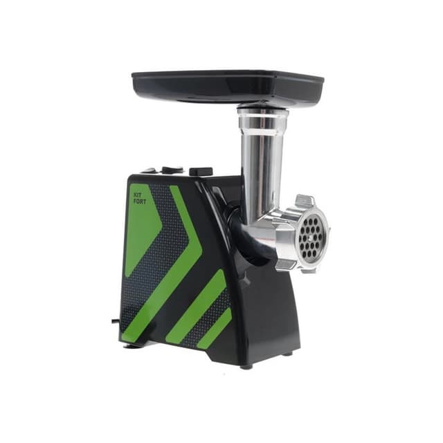 Мясорубка, Kitfort, КТ-2101-2, Мощность 1500 Вт, Производительность 1,2 кг/мин, Насадки 4 шт ,Цвет зеленый