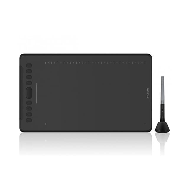 Графический планшет, Huion, H1161, Разрешение 5080 lpi, Чувствительность к нажатию 8192, Интерфейс USB и USB-C, Рабочая область 279.4*174.6 мм. (11"х 6.875"), Чёрный