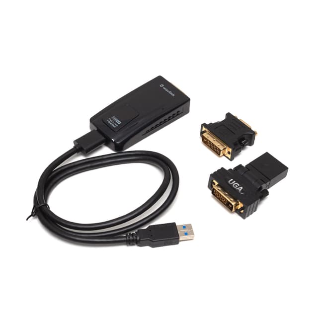 Внешняя USB видеокарта, WL-UG35D6, USB 3.0, VGA, DVI, HDMI, Чёрный