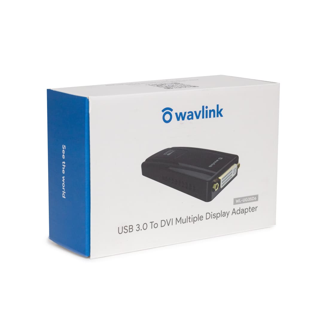 Внешняя USB видеокарта, WL-UG35D6, USB 3.0, VGA, DVI, HDMI, Чёрный