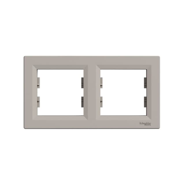 Рамка горизонтальная, SE, EPH5800269, Asfora 2 постовая бронза