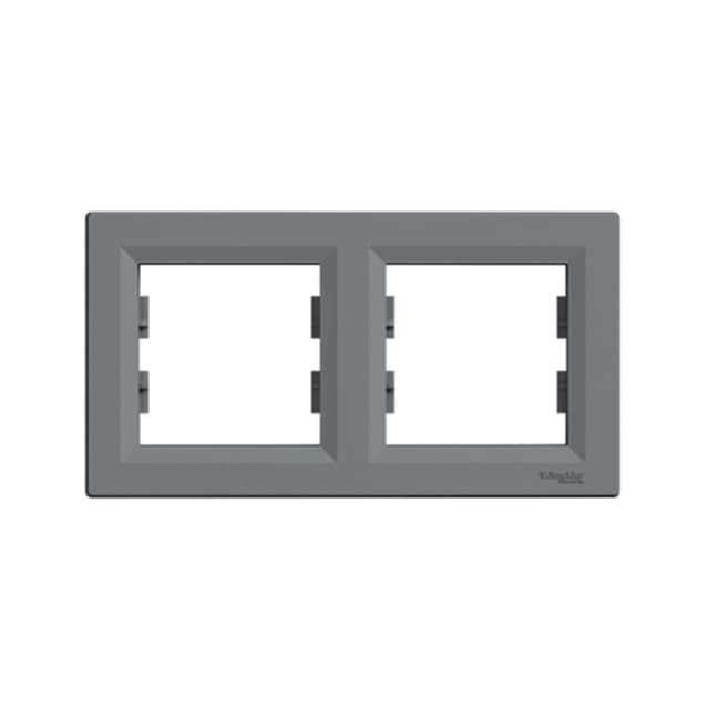 Рамка горизонтальная, SE, EPH5800262, Asfora 2 постовая сталь