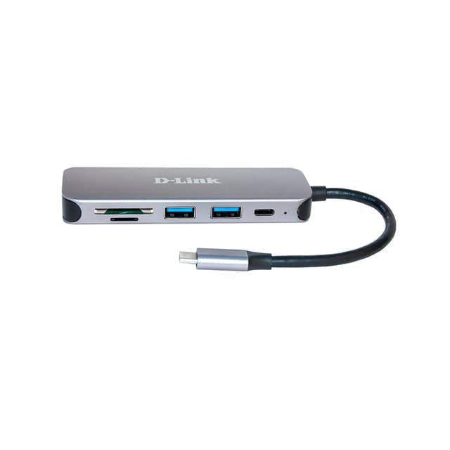 Концентратор USB, D-Link, DUB-2325/A2A, 2 порта USB 3.0, 1 порт USB Type-C, слоты для карт SD и microSD и разъемом USB Type-C