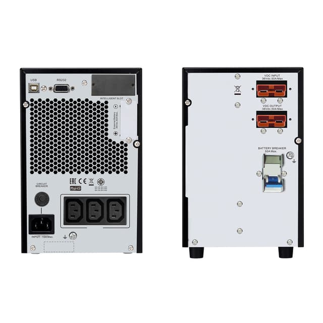 Источник бесперебойного питания, APC, Easy UPS SRV1KIL, Комплект: SRVPM1KIL-1шт, SRV36BP-9A-1шт, Онлайн, Мощность 1000ВА/800Вт, Напольный, 230В, Вых: 3x IEC C13, Intelligent Card Slot, LCD, Extended runtime, Чёрный