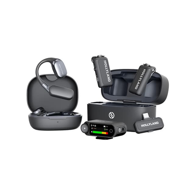 Петличный микрофон, Hollyland, Lark MAX 2 Ultimate Combo, Звук студийного качества с технологией MaxTimbre, Встроенная память объемом 8 ГБ для 14-часовой резервной записи, Профессиональное шумоподавление окружающей среды (ENC), Длительность работы 22 часа, Дальность прямой видимости 250 м, Магнитное крепление, Черный