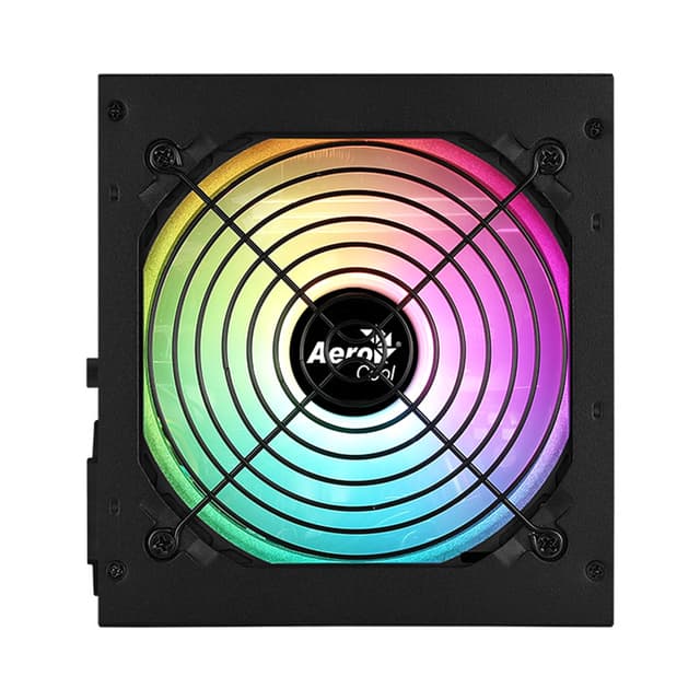 Блок питания, Aerocool, KCAS PLUS GOLD 650W RGB, 650W, ATX, Gold, APFC, 20+4pin, 2*4+4pin, 6*Sata, 3*Molex, 2*PCI-E 6+2pin, Вентилятор 12 см, Кабель питания, Чёрный