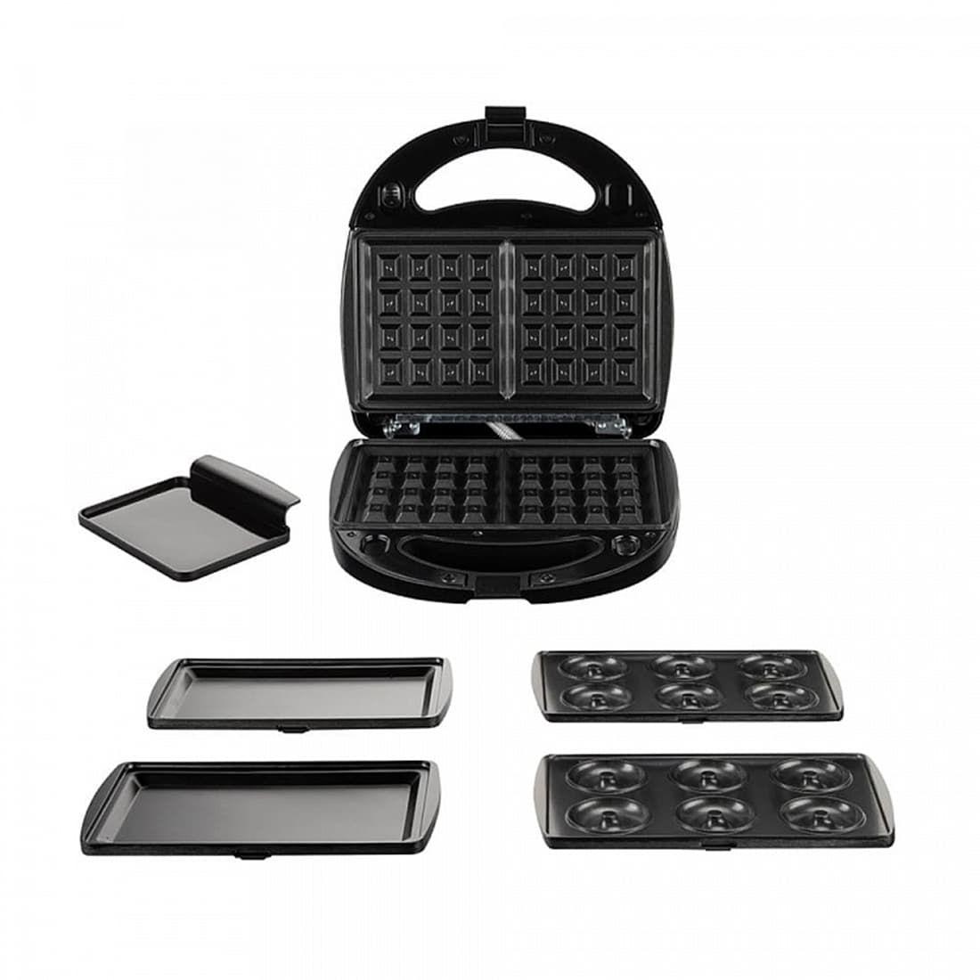 Мультипекарь, Redmond, RMB-M605, Мощность 700 Вт, Количество комплектов съемных панелей 3, Съемный поддон для сбора масла/жира, Черный