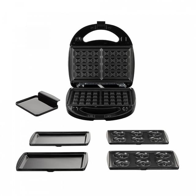 Мультипекарь, Redmond, RMB-M605, Мощность 700 Вт, Количество комплектов съемных панелей 3, Съемный поддон для сбора масла/жира, Черный