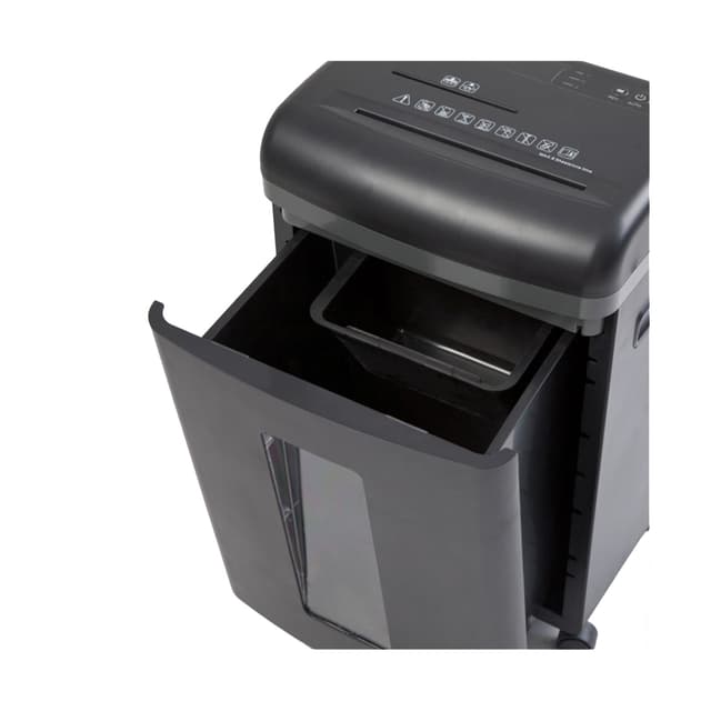 Уничтожитель бумаг, COMIX, S3508D, A4, Подача: 8 лист., Уничтожение CD/кредитных карт, Уровень секретности: 4, Скорость 2.3 м/мин, Ёмкость корзины 22 л., 65 дБ, Микро резка, Чёрный