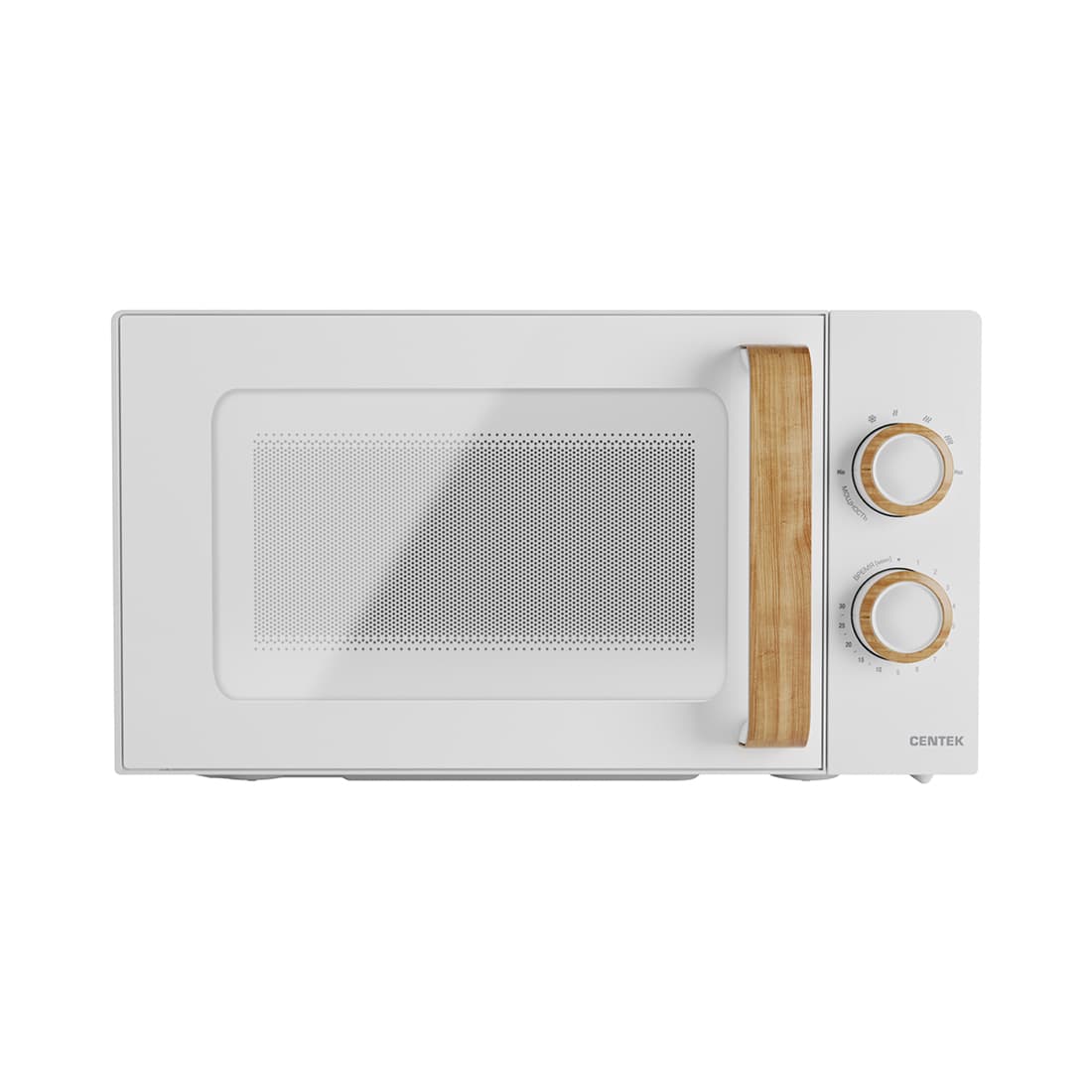 Микроволновая печь, Centek, CT-1559, Мощность 700 Вт, 20л, 6 уровней мощности, Таймер, Подсветка, Открыван дверцы ручкой, Белый