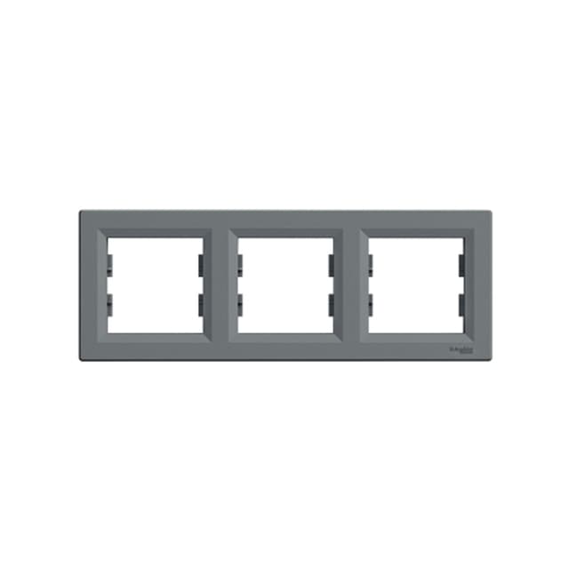 Рамка горизонтальная, SE, EPH5800362, Asfora 3 постовая сталь