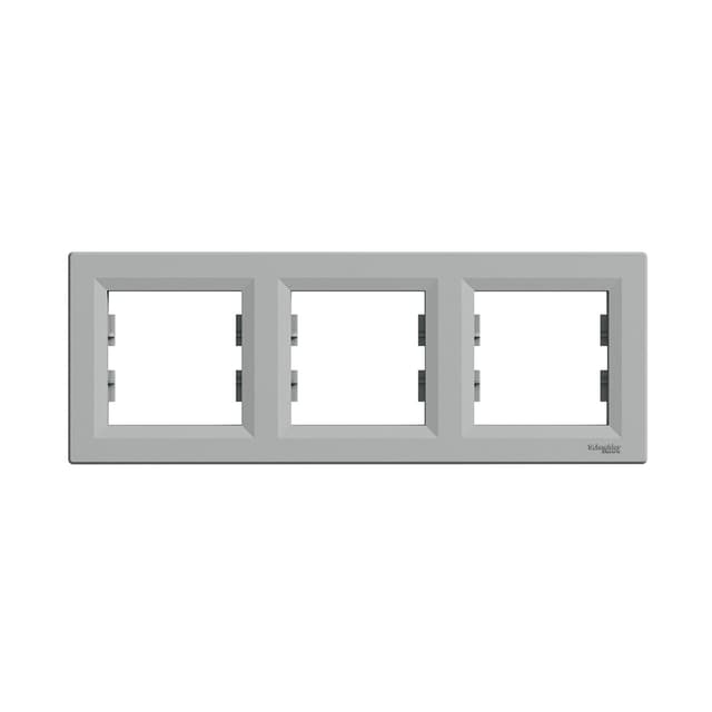 Рамка горизонтальная, SE, EPH5800361, Asfora 3 постовая алюминий