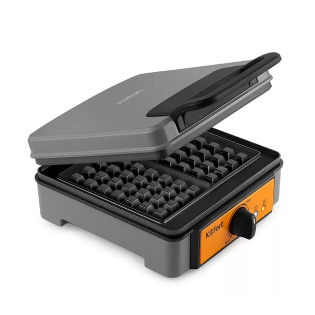 Вафельница для бельгийских вафель, Kitfort, КТ-1694, Мощность 1200 Вт, Длина шнура 0,6 м