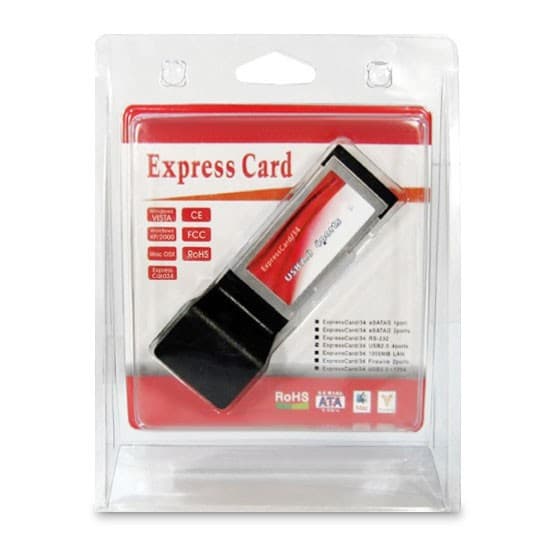 Адаптер, Express Card на USB HUB, 4 Порта, USB 2.0, High Speed, Чипсет NEC, Для ноутбука