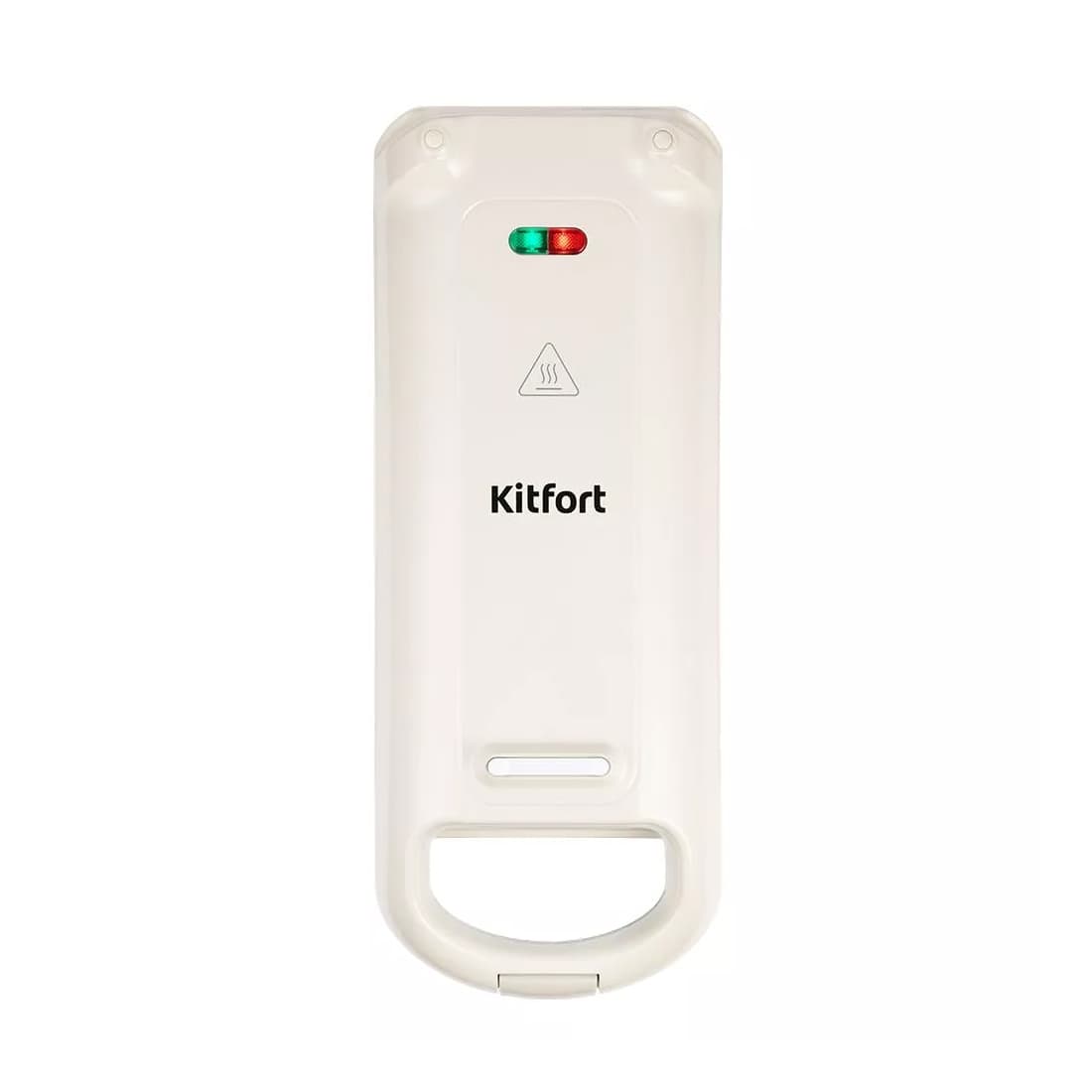 Вафельница для бельгийских вафель, Kitfort, КТ-1690, 1 вид панелей, Антипригарное покрытие, Автоматический контроль температуры, Фиксатор ручек и крышки, Мощность 700 Вт, Длина шнура 0.6м, Белый