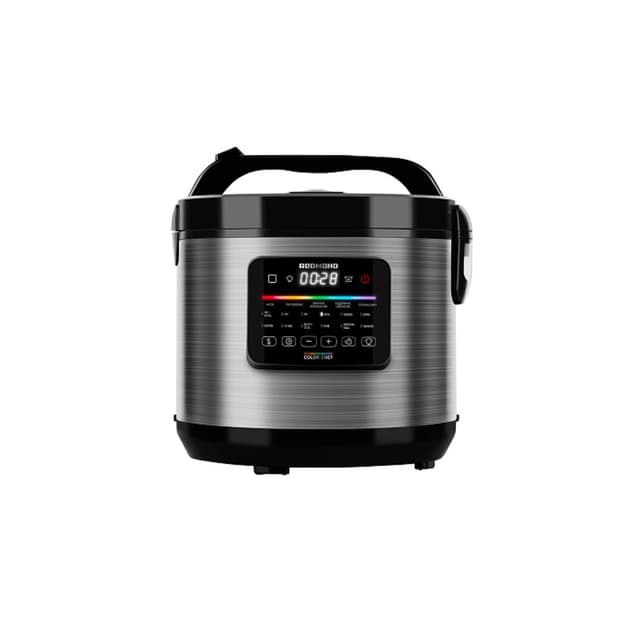 Мультиварка, Redmond, MC109, Объем чаши 5л, 14 автоматических программ, Сенсорное управление, Термодатчик, LED дисплей, Таймер, Автоподогрев, Мощность 860 Вт, Длинна шнура 1.2м, Черный/стальной